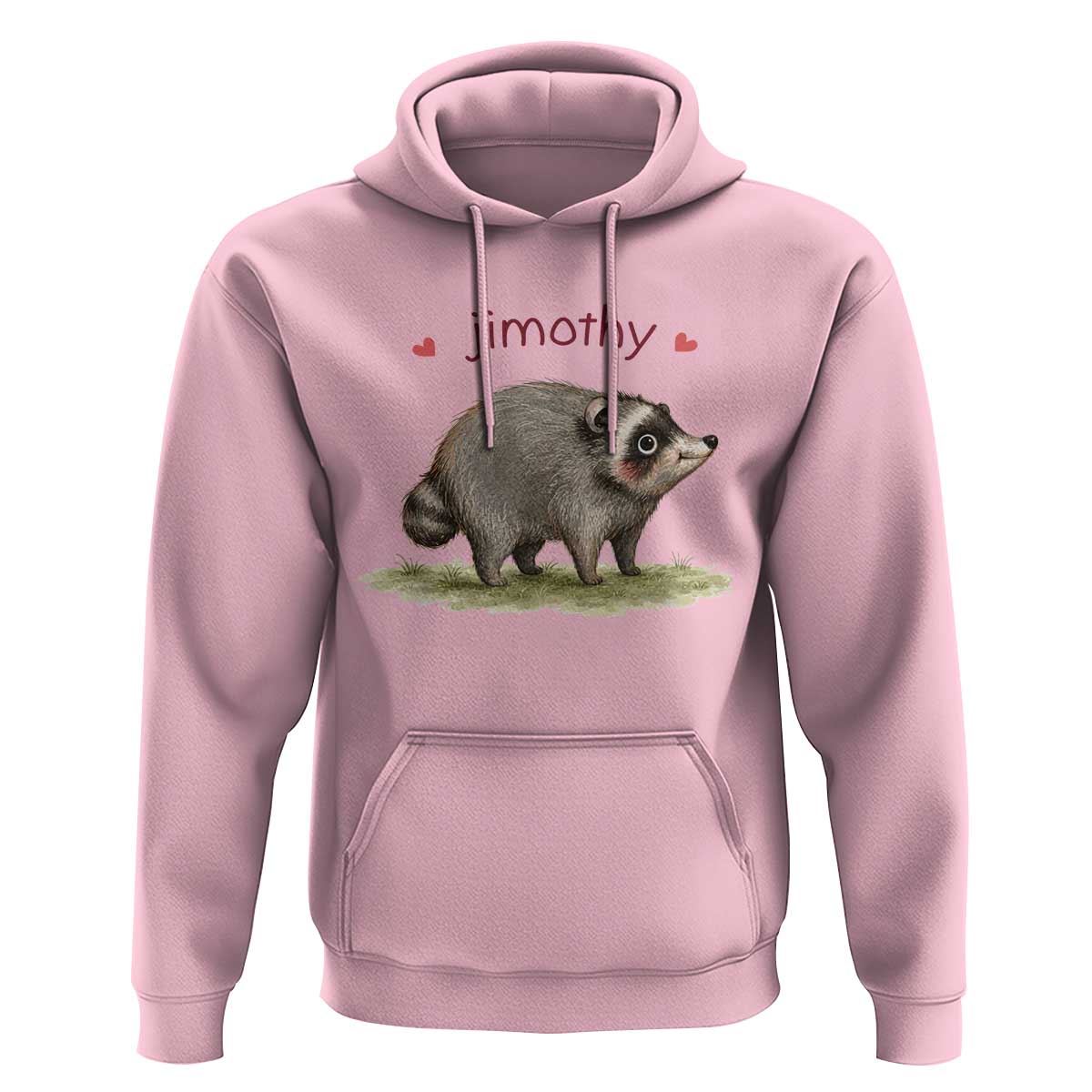 Cute Watercolor Viral Jimothy the Raccoon Hoodie Viral Seattle Trash Panda Meme
