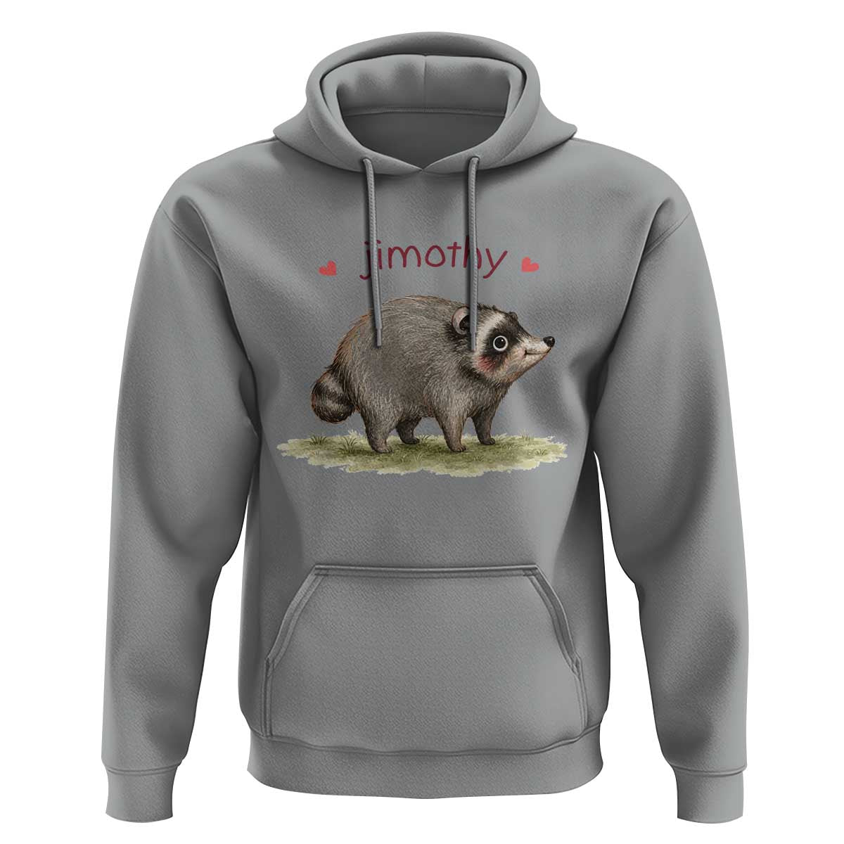 Cute Watercolor Viral Jimothy the Raccoon Hoodie Viral Seattle Trash Panda Meme