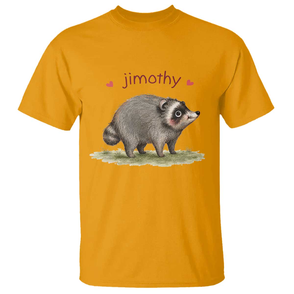 Cute Watercolor Viral Jimothy the Raccoon T Shirt Viral Seattle Trash Panda Meme