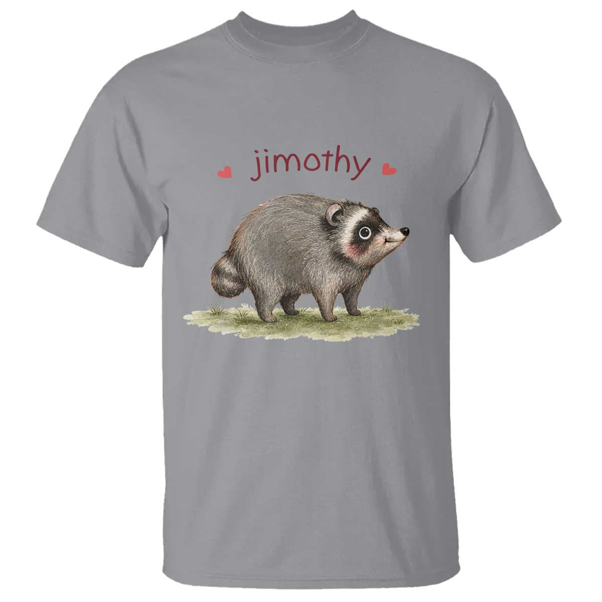 Cute Watercolor Viral Jimothy the Raccoon T Shirt Viral Seattle Trash Panda Meme