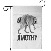 Viral Seattle Jimothy the Raccoon Garden Flag Vintage Trash Panda Meme Graphic
