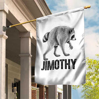 Viral Seattle Jimothy the Raccoon Garden Flag Vintage Trash Panda Meme Graphic