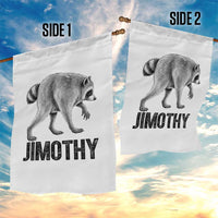 Viral Seattle Jimothy the Raccoon Garden Flag Vintage Trash Panda Meme Graphic