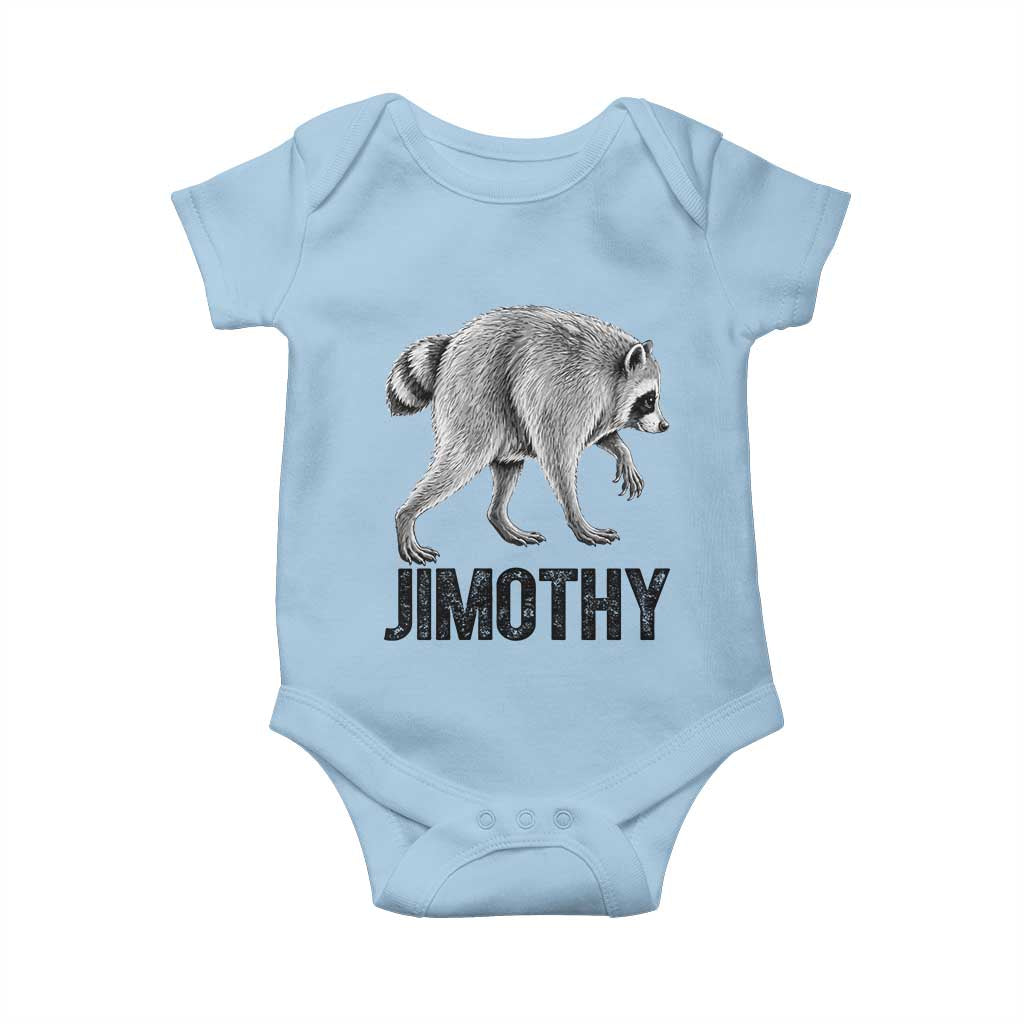 Viral Seattle Jimothy the Raccoon Baby Onesie Vintage Trash Panda Meme Graphic
