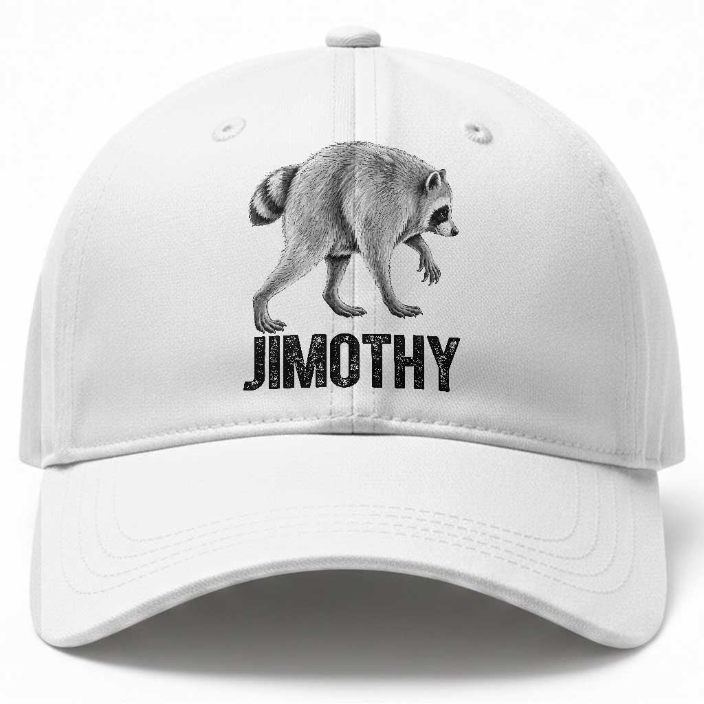 Viral Seattle Jimothy the Raccoon Baseball Cap Vintage Trash Panda Meme Graphic