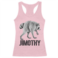 Viral Seattle Jimothy the Raccoon Racerback Tank Top Vintage Trash Panda Meme Graphic