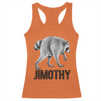 Viral Seattle Jimothy the Raccoon Racerback Tank Top Vintage Trash Panda Meme Graphic