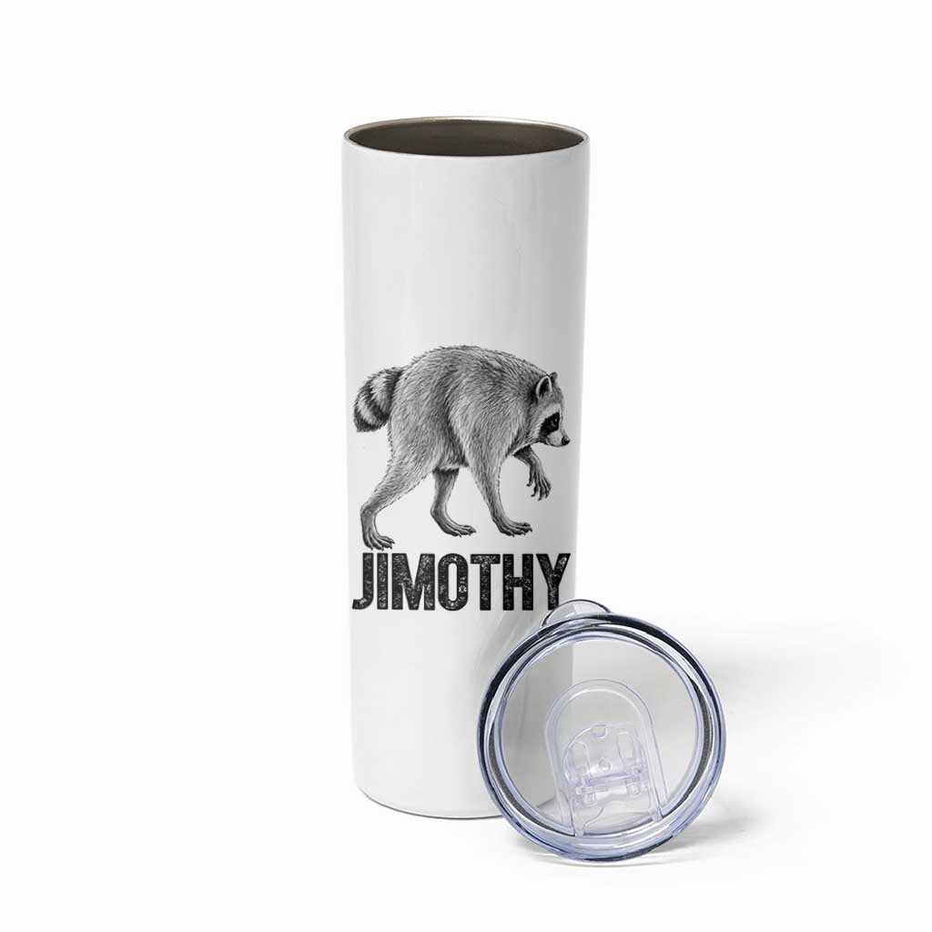 Viral Seattle Jimothy the Raccoon Skinny Tumbler Vintage Trash Panda Meme Graphic