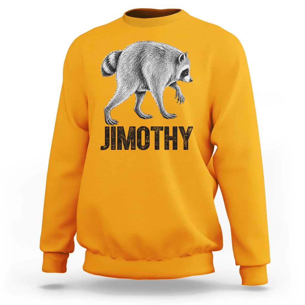 Viral Seattle Jimothy the Raccoon Sweatshirt Vintage Trash Panda Meme Graphic