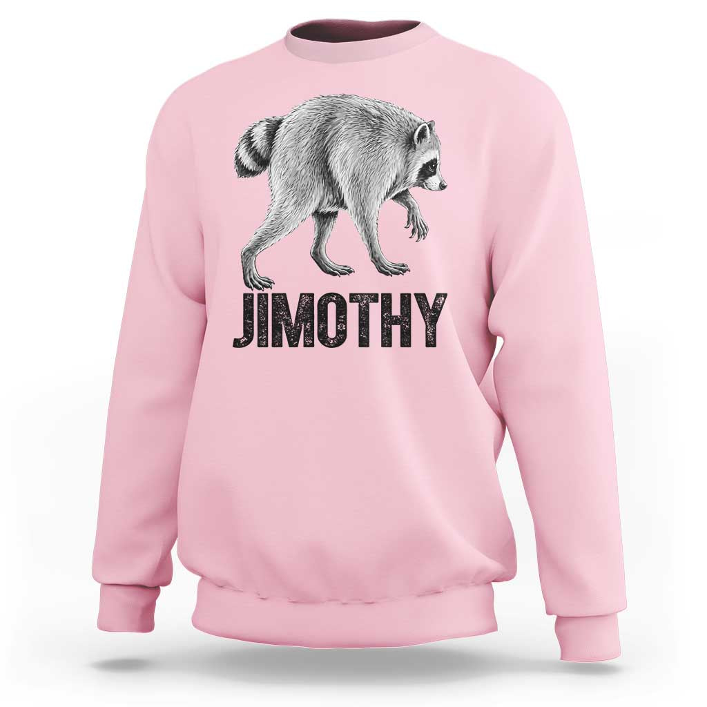 Viral Seattle Jimothy the Raccoon Sweatshirt Vintage Trash Panda Meme Graphic