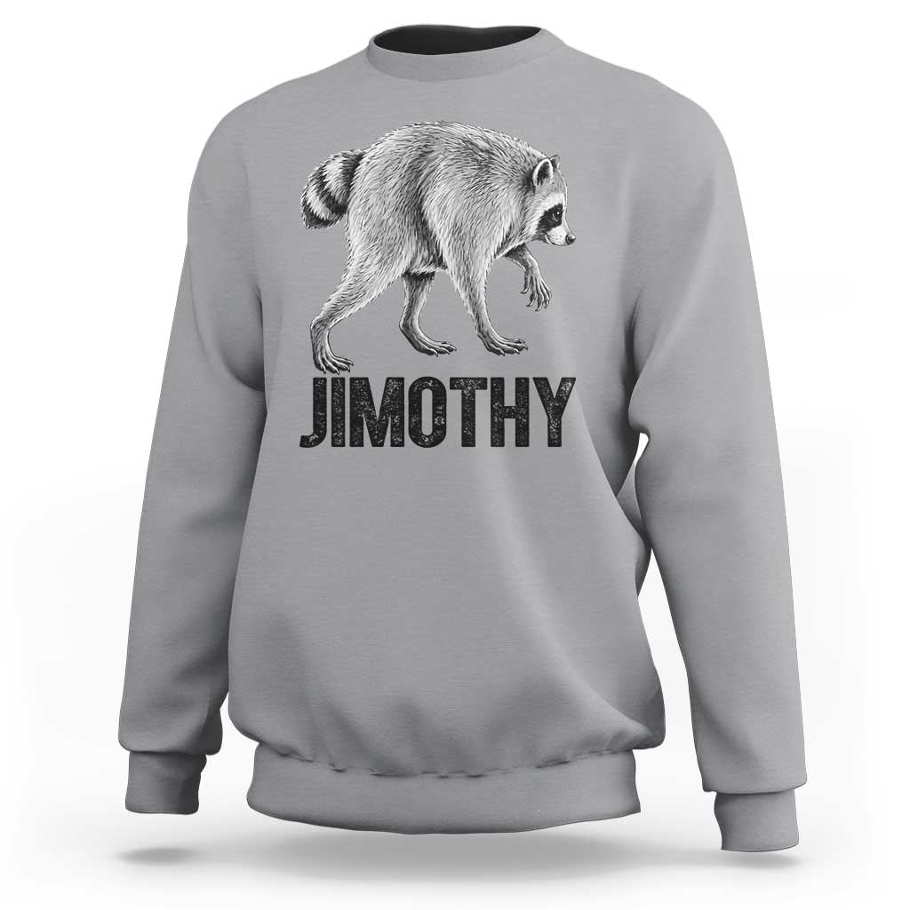 Viral Seattle Jimothy the Raccoon Sweatshirt Vintage Trash Panda Meme Graphic