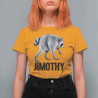 Viral Seattle Jimothy the Raccoon T Shirt For Women Vintage Trash Panda Meme Graphic
