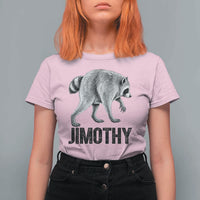 Viral Seattle Jimothy the Raccoon T Shirt For Women Vintage Trash Panda Meme Graphic