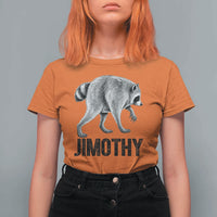 Viral Seattle Jimothy the Raccoon T Shirt For Women Vintage Trash Panda Meme Graphic