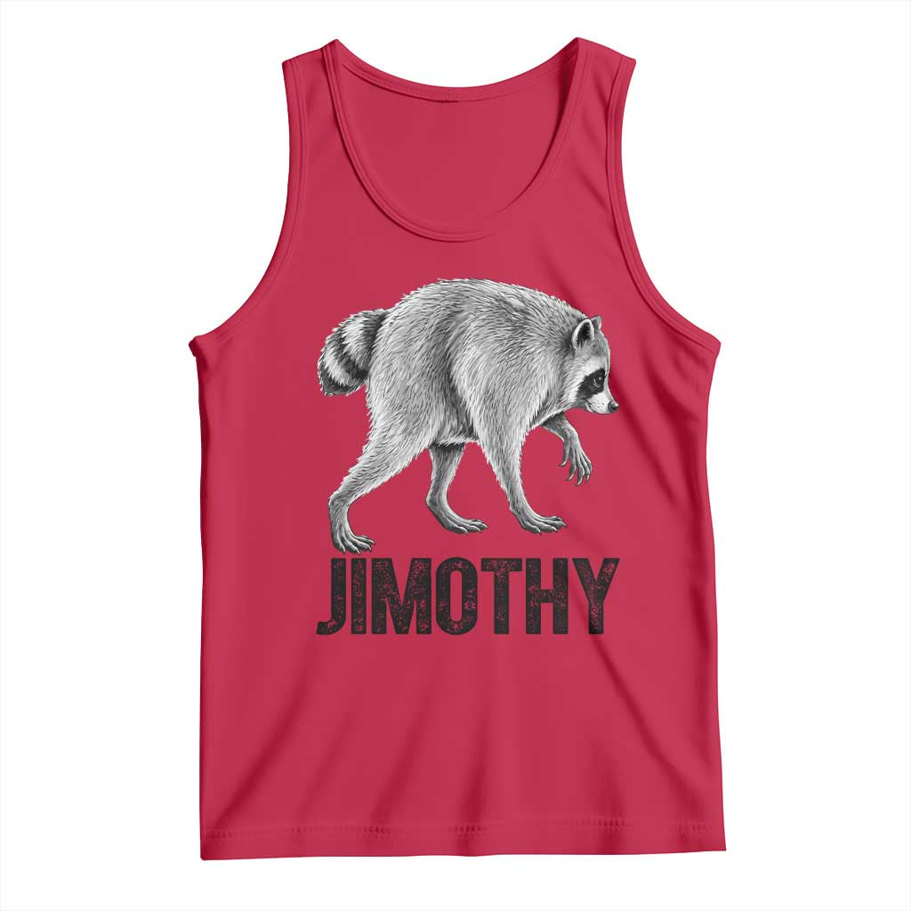 Viral Seattle Jimothy the Raccoon Tank Top Vintage Trash Panda Meme Graphic