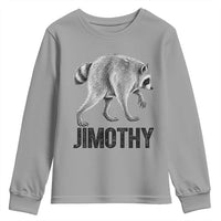 Viral Seattle Jimothy the Raccoon Youth Sweatshirt Vintage Trash Panda Meme Graphic