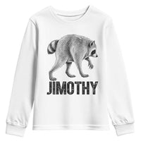 Viral Seattle Jimothy the Raccoon Youth Sweatshirt Vintage Trash Panda Meme Graphic