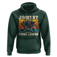 Jimothy from Seattle WA Feral Legend Raccoon Hoodie Viral Trash Panda Retro Sunset Strip Graphic