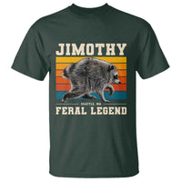 Jimothy from Seattle WA Feral Legend Raccoon T Shirt Viral Trash Panda Retro Sunset Strip Graphic