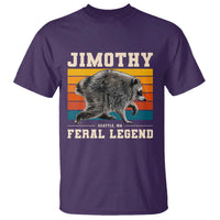 Jimothy from Seattle WA Feral Legend Raccoon T Shirt Viral Trash Panda Retro Sunset Strip Graphic
