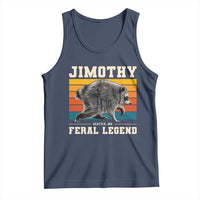 Jimothy from Seattle WA Feral Legend Raccoon Tank Top Viral Trash Panda Retro Sunset Strip Graphic
