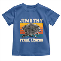 Jimothy from Seattle WA Feral Legend Raccoon Toddler T Shirt Viral Trash Panda Retro Sunset Strip Graphic