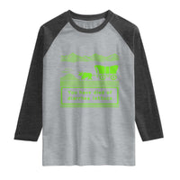 Retro 8-Bit Pixel 80s Game Over Parody Graphic Raglan Shirt You Have Died Of Diarrhea Lettuce