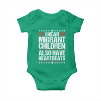 I Hear Migrant Children Also Have Heartbeats Baby Onesie Vintage Stars Human Rights Social Justice
