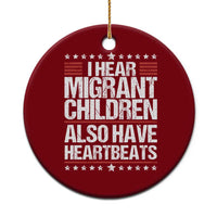 I Hear Migrant Children Also Have Heartbeats Ceramic Ornament Vintage Stars Human Rights Social Justice