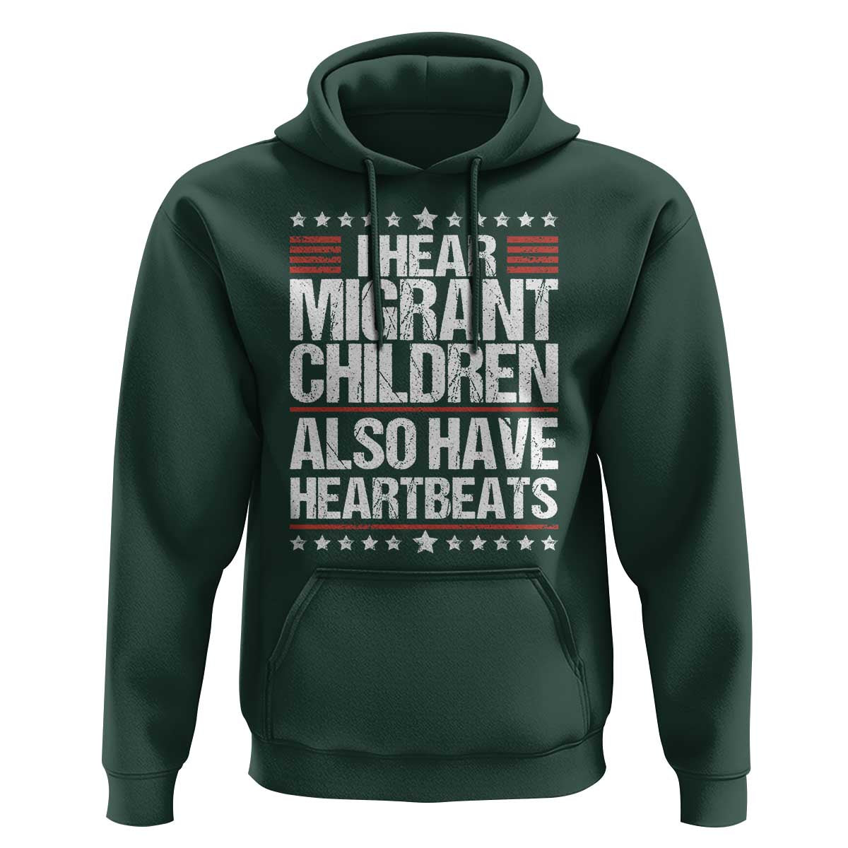 I Hear Migrant Children Also Have Heartbeats Hoodie Vintage Stars Human Rights Social Justice