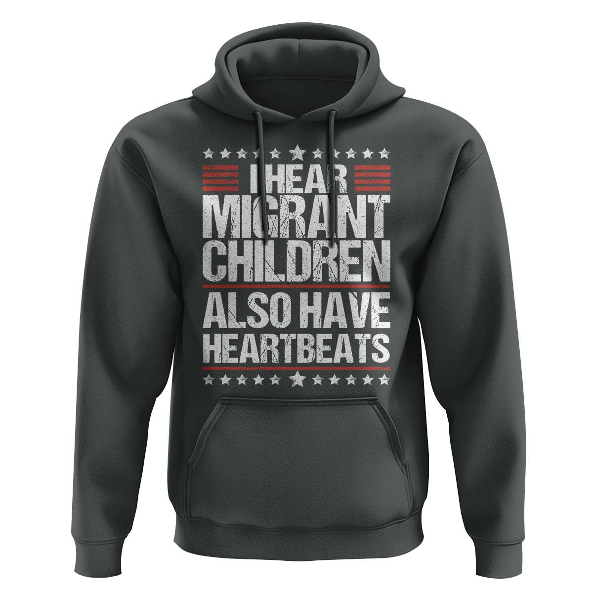 I Hear Migrant Children Also Have Heartbeats Hoodie Vintage Stars Human Rights Social Justice