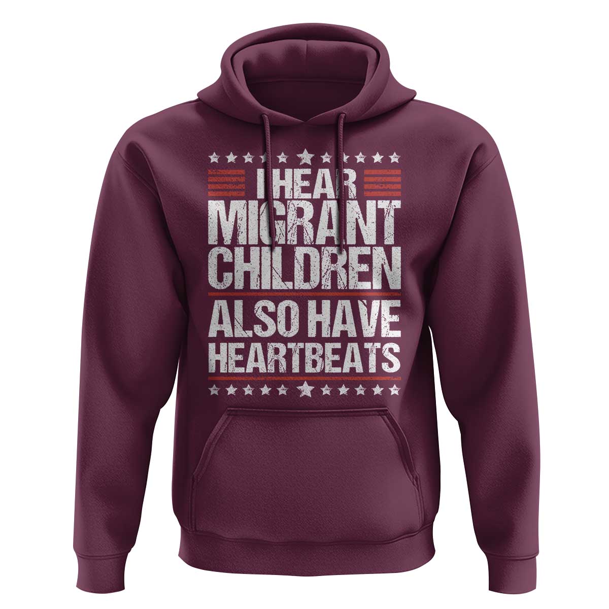I Hear Migrant Children Also Have Heartbeats Hoodie Vintage Stars Human Rights Social Justice