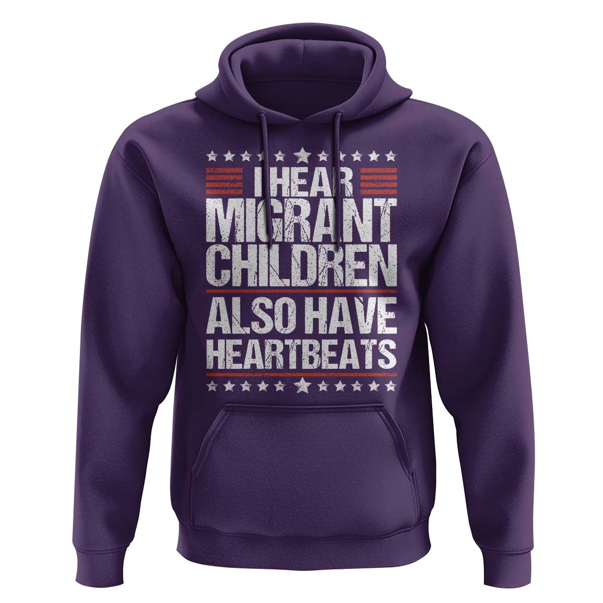I Hear Migrant Children Also Have Heartbeats Hoodie Vintage Stars Human Rights Social Justice