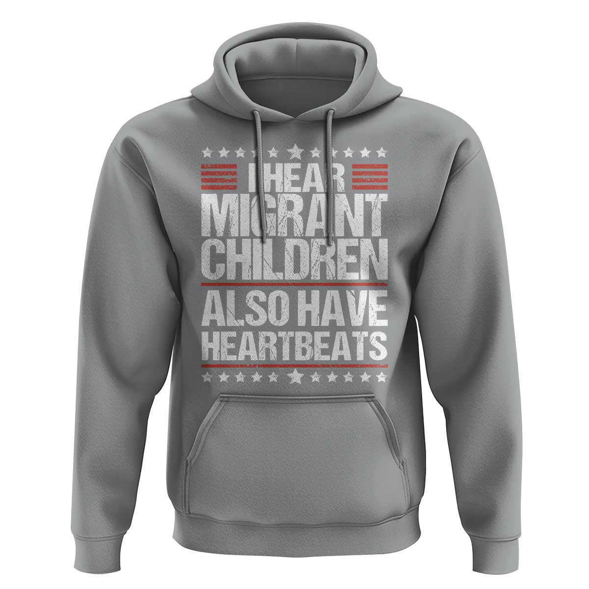 I Hear Migrant Children Also Have Heartbeats Hoodie Vintage Stars Human Rights Social Justice