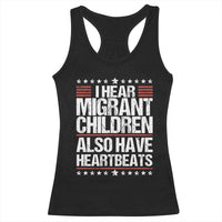 I Hear Migrant Children Also Have Heartbeats Racerback Tank Top Vintage Stars Human Rights Social Justice