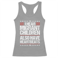 I Hear Migrant Children Also Have Heartbeats Racerback Tank Top Vintage Stars Human Rights Social Justice
