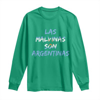 Patriotic Las Malvinas Son Argentinas Flag Long Sleeve Shirt Argentine Heritage Sun of May Argentina Sovereignty