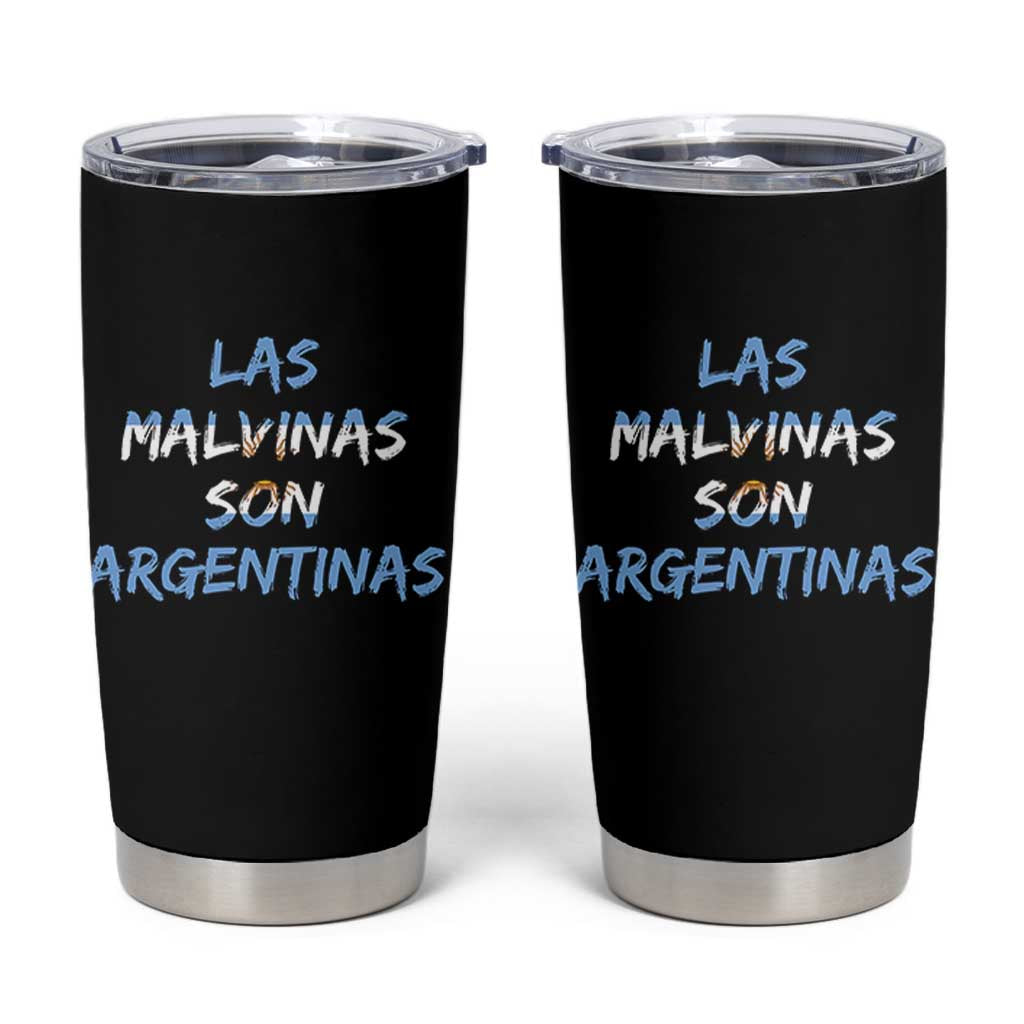 Patriotic Las Malvinas Son Argentinas Flag Tumbler Cup Argentine Heritage Sun of May Argentina Sovereignty