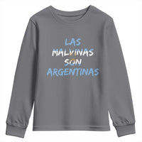 Patriotic Las Malvinas Son Argentinas Flag Youth Sweatshirt Argentine Heritage Sun of May Argentina Sovereignty