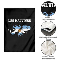 Las Malvinas Island Map Flag Graphic Garden Flag Patriotic Sovereignty Argentine Heritage Sun of May Pride
