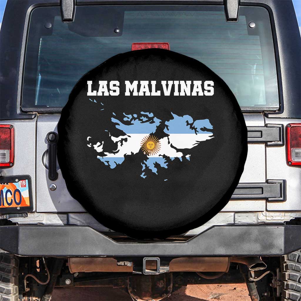Las Malvinas Island Map Flag Graphic Spare Tire Cover Patriotic Sovereignty Argentine Heritage Sun of May Pride