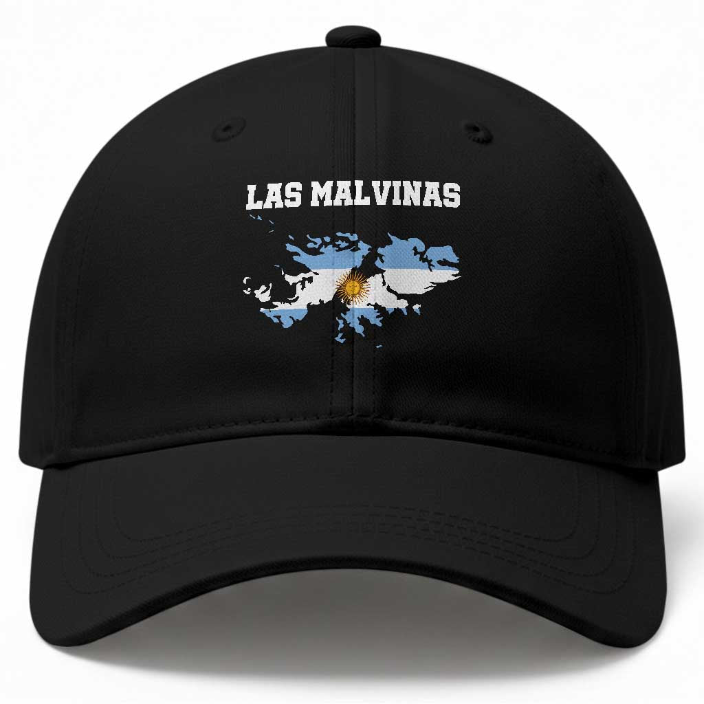 Las Malvinas Island Map Flag Graphic Baseball Cap Patriotic Sovereignty Argentine Heritage Sun of May Pride