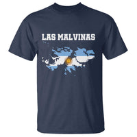 Las Malvinas Island Map Flag Graphic T Shirt Patriotic Sovereignty Argentine Heritage Sun of May Pride