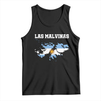 Las Malvinas Island Map Flag Graphic Tank Top Patriotic Sovereignty Argentine Heritage Sun of May Pride