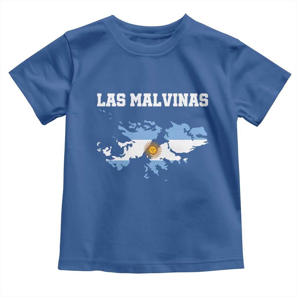 Las Malvinas Island Map Flag Graphic Toddler T Shirt Patriotic Sovereignty Argentine Heritage Sun of May Pride