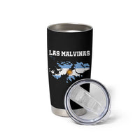 Las Malvinas Island Map Flag Graphic Tumbler Cup Patriotic Sovereignty Argentine Heritage Sun of May Pride