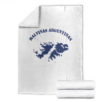 Retro Malvinas Argentinas Distressed Map Graphic Throw Blanket Argentine Island Sovereignty Heritage Pride