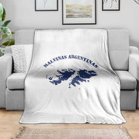 Retro Malvinas Argentinas Distressed Map Graphic Throw Blanket Argentine Island Sovereignty Heritage Pride