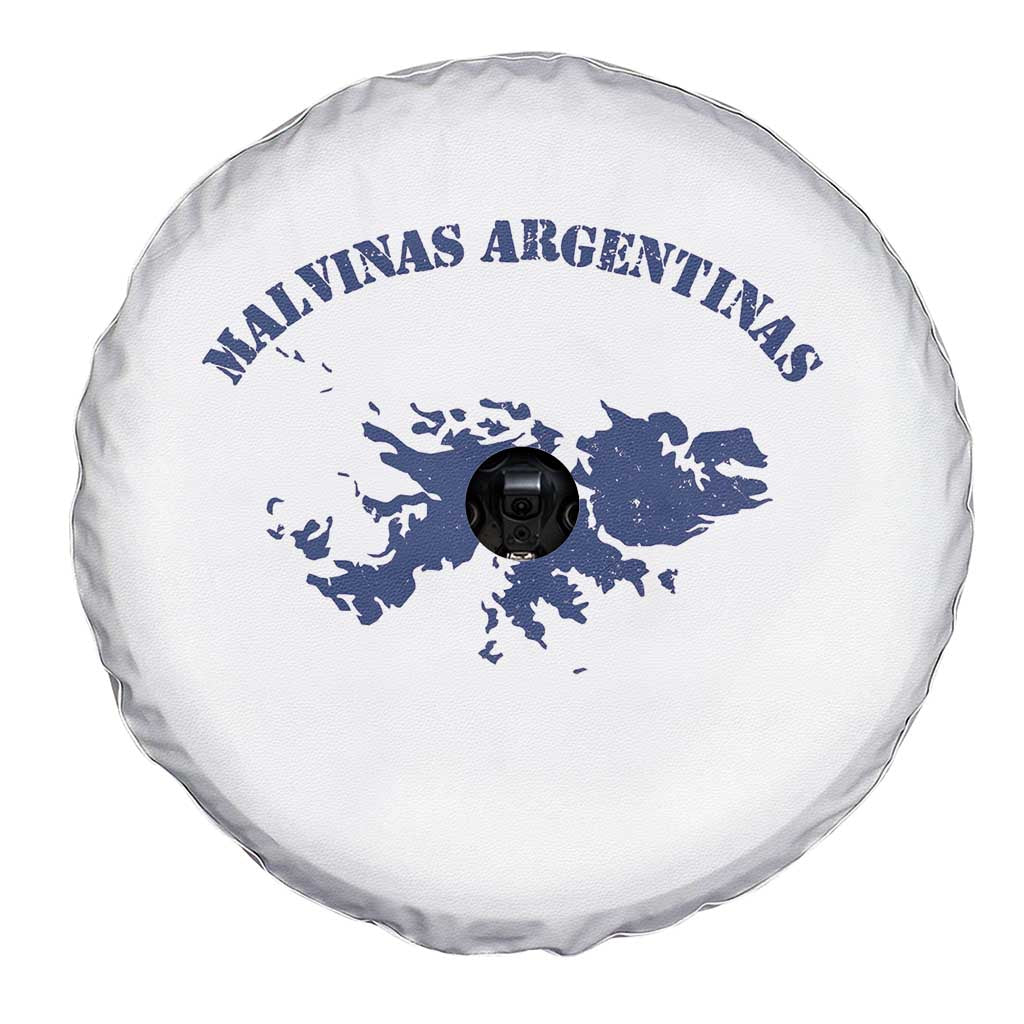 Retro Malvinas Argentinas Distressed Map Graphic Spare Tire Cover Argentine Island Sovereignty Heritage Pride