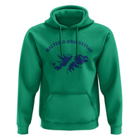 Retro Malvinas Argentinas Distressed Map Graphic Hoodie Argentine Island Sovereignty Heritage Pride